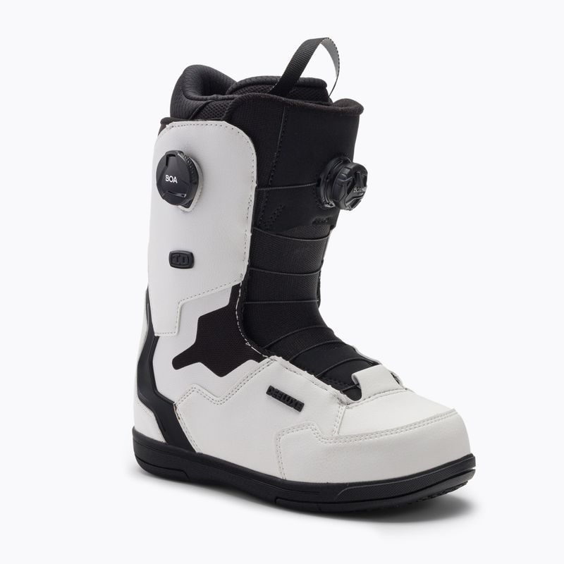 Pánske topánky na snowboard DEELUXE Id Dual Boa white/black 572115-1000