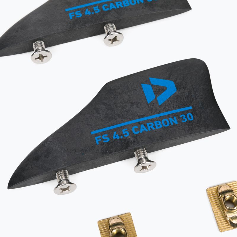 DUOTONE kiteboardové plutvy Finbox Carbon 30 (4 ks) čierne DTK2022 2