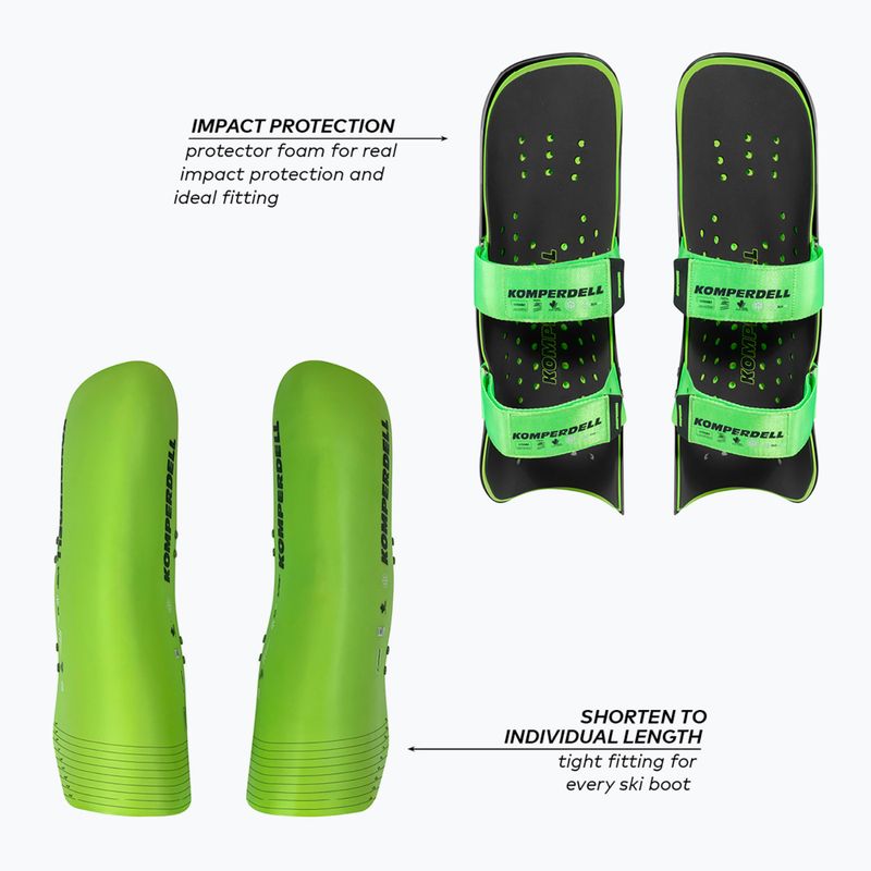 Detské chrániče holení Komperdell Shinguards Profi World Cup Jr green 3