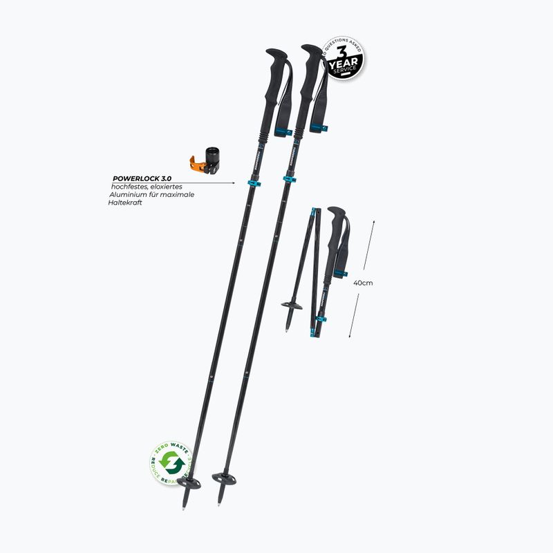 Trekingové palice Komperdell FX Lite Carbon Vario Approach modré 2