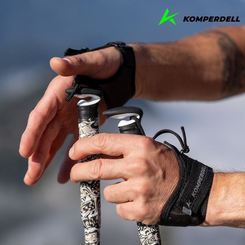 Bežecké palice  Komperdell FXP Carbon The Erlkönig black/white 6