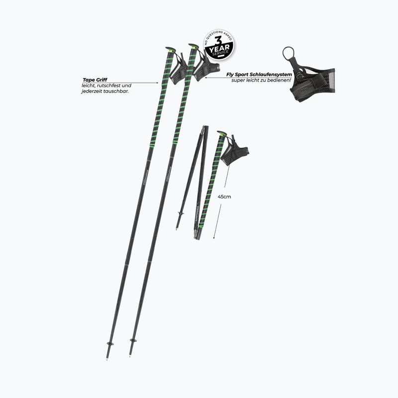 Bežecké palice  Komperdell FXP Composite Trail green 2