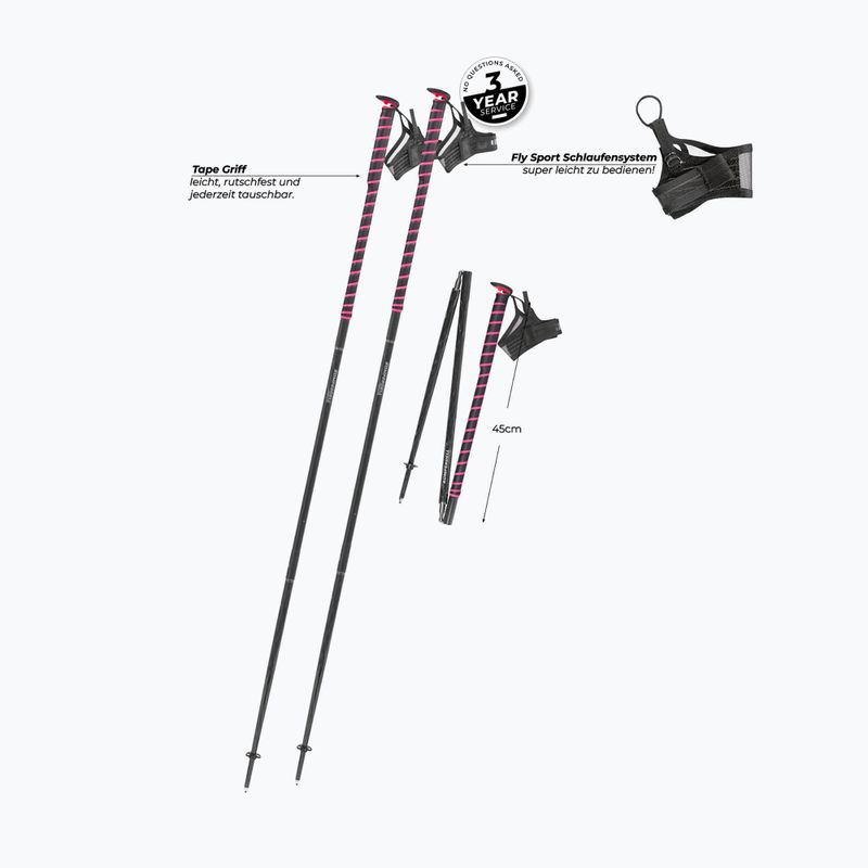 Bežecké palice  Komperdell FXP Composite Trail pink 2