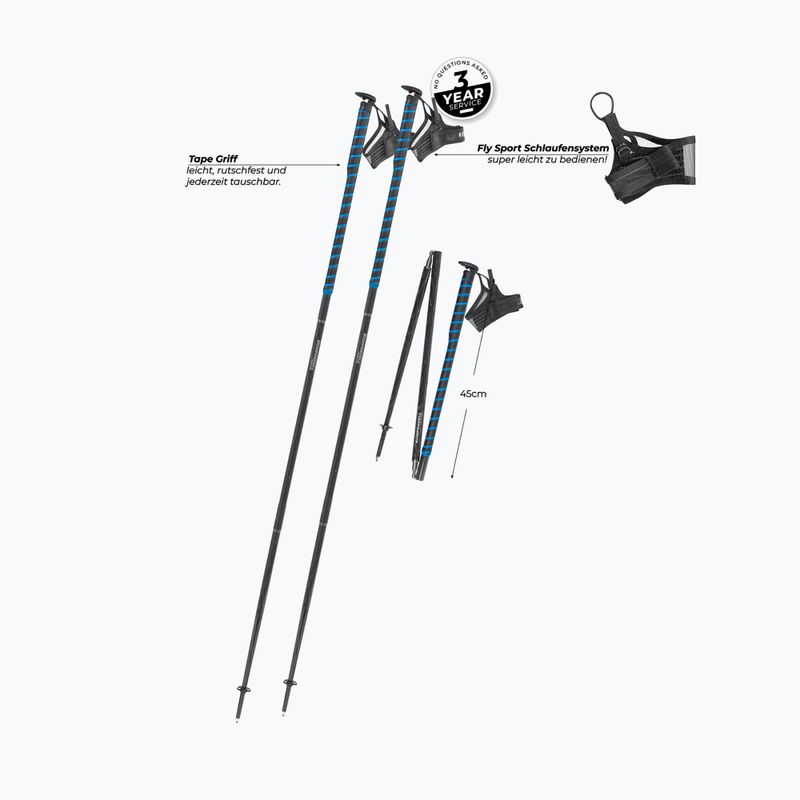 Bežecké palice  Komperdell FXP Composite Trail blue 2
