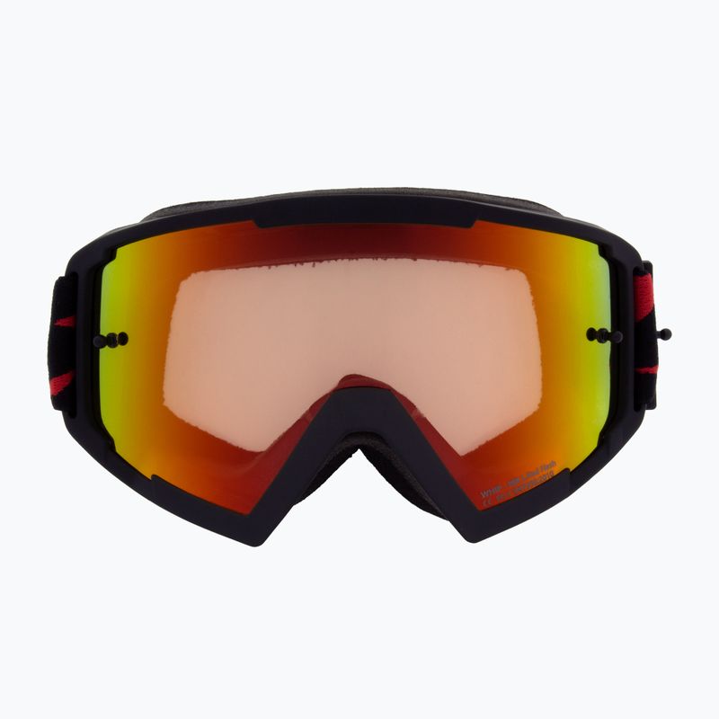 Cyklistické okuliare Red Bull SPECT Whip matt black/amber red mirror
