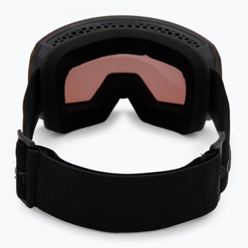 Lyžiarske okuliare Red Bull SPECT Chute black/brown with gold mirror/cloudy snow 3