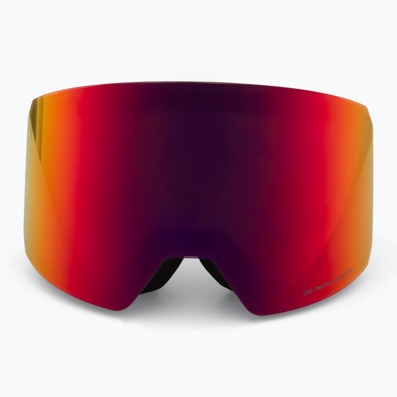 Lyžiarske okuliare Red Bull SPECT Line black/brown with red mirror/cloudy snow 3