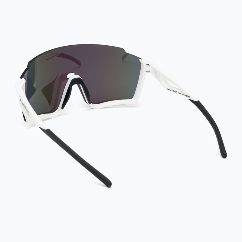 Slnečné okuliare Red Bull SPECT Stun lesklé biele/dymové s fialovo-zeleným zrkadlom 2