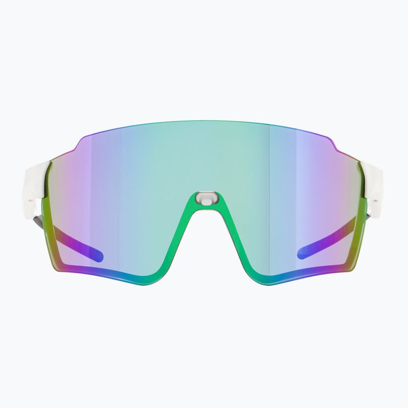 Slnečné okuliare Red Bull SPECT Stun lesklé biele/dymové s fialovo-zeleným zrkadlom 6