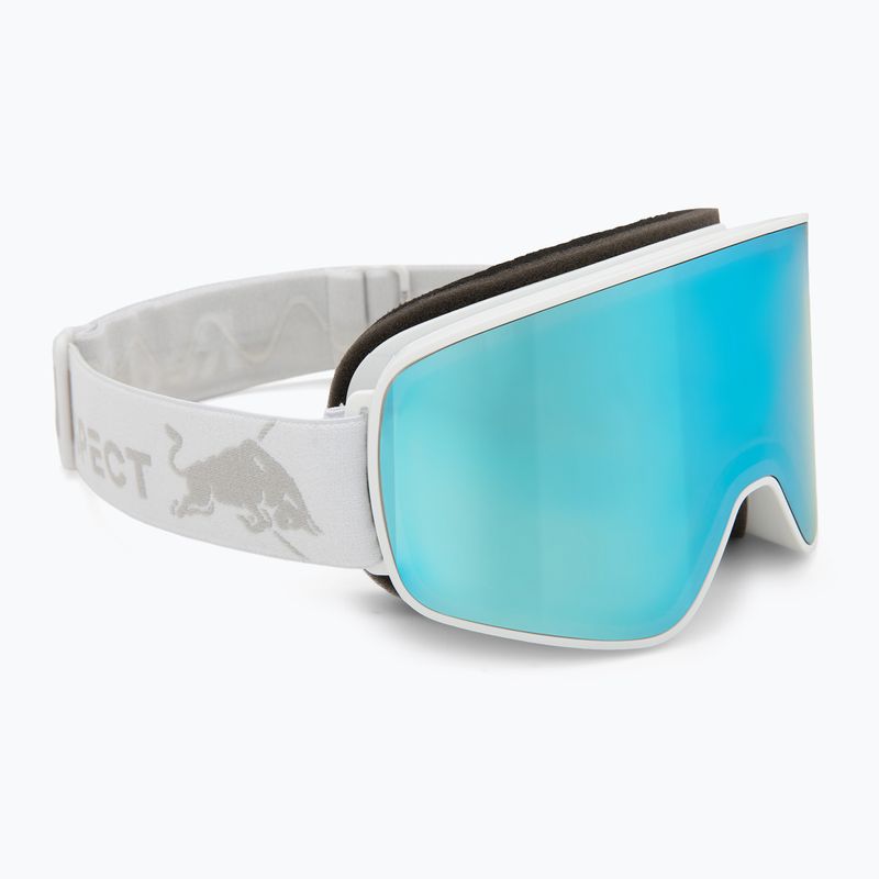 Lyžiarske okuliare Red Bull SPECT Rush white/ice blue snow/smoke with blue mirror
