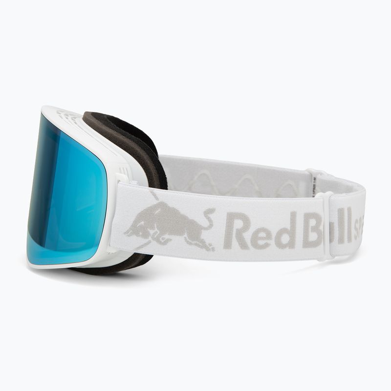 Lyžiarske okuliare Red Bull SPECT Rush white/ice blue snow/smoke with blue mirror 4