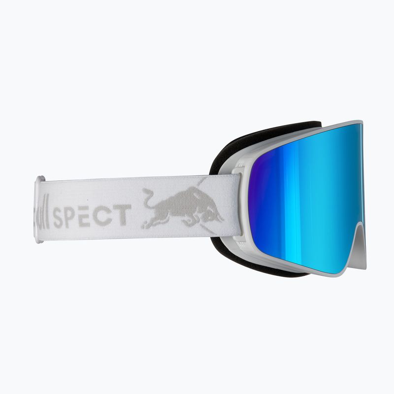 Lyžiarske okuliare Red Bull SPECT Rush white/ice blue snow/smoke with blue mirror 3