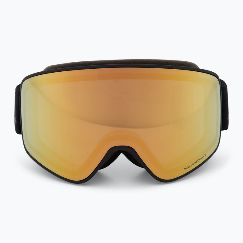 Lyžiarske okuliare Red Bull SPECT Rush Photo black/brown with gold chrome x 2