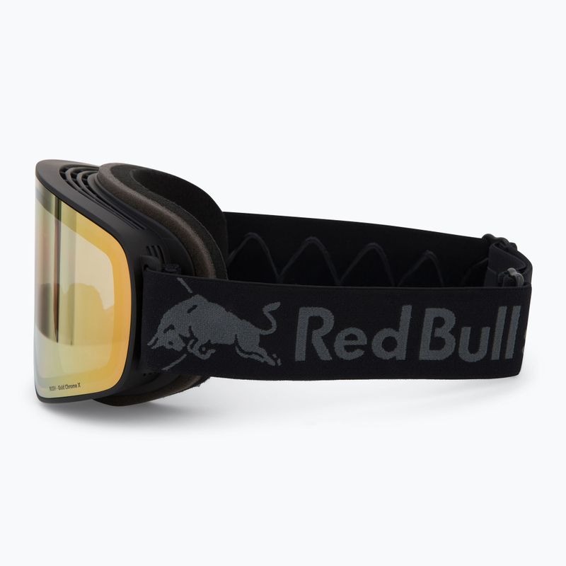Lyžiarske okuliare Red Bull SPECT Rush Photo black/brown with gold chrome x 4