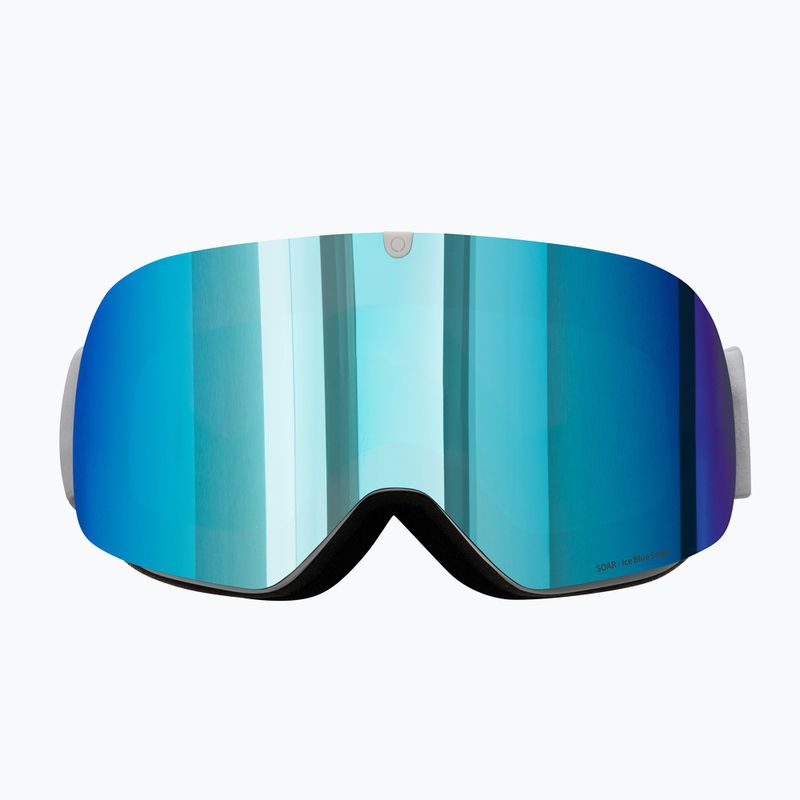Lyžiarske okuliare Red Bull SPECT Soar white/ice blue snow/grey with ice blue mirror 2