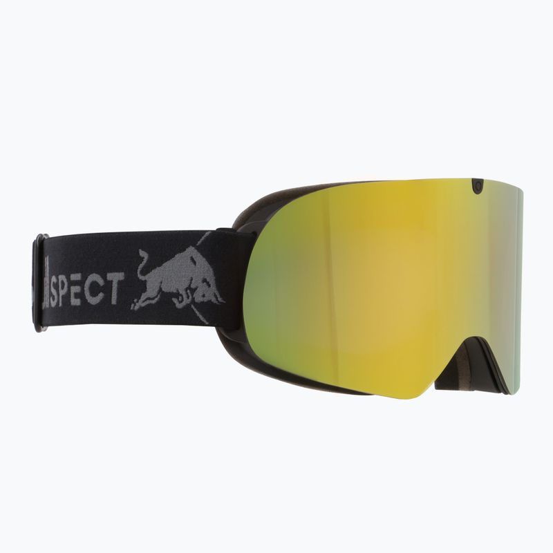 Lyžiarske okuliare Red Bull SPECT Rush matte black/smoke with yellow mirror