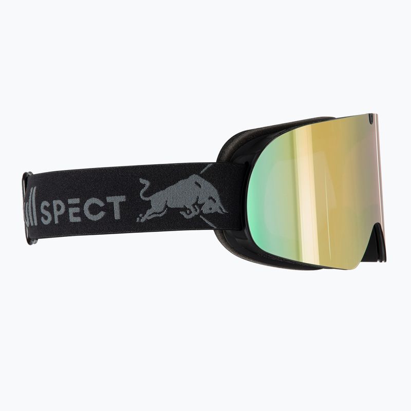 Lyžiarske okuliare Red Bull SPECT Rush matte black/smoke with yellow mirror 3