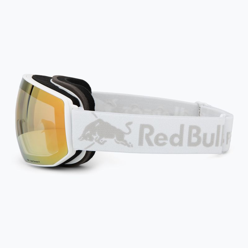Lyžiarske okuliare Red Bull Spect Fink Photo matt white/brown with gold chrome x 4