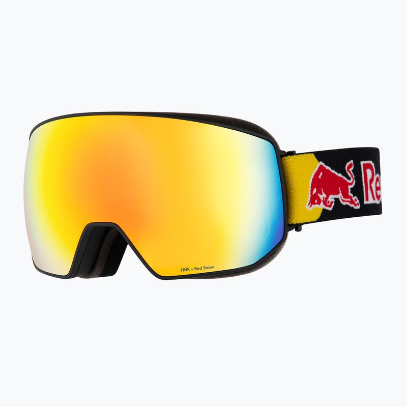 Lyžiarske okuliare Red Bull Spect Fink matt black/orange with red mirror 2