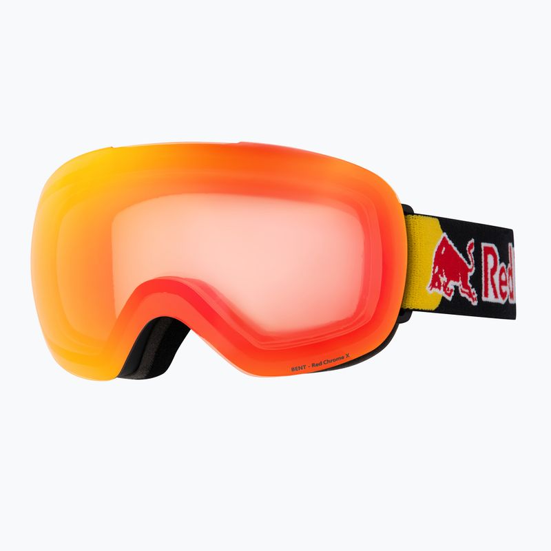 Lyžiarske okuliare Red Bull Spect Bent Photo matt black/brown with red chrome x 2