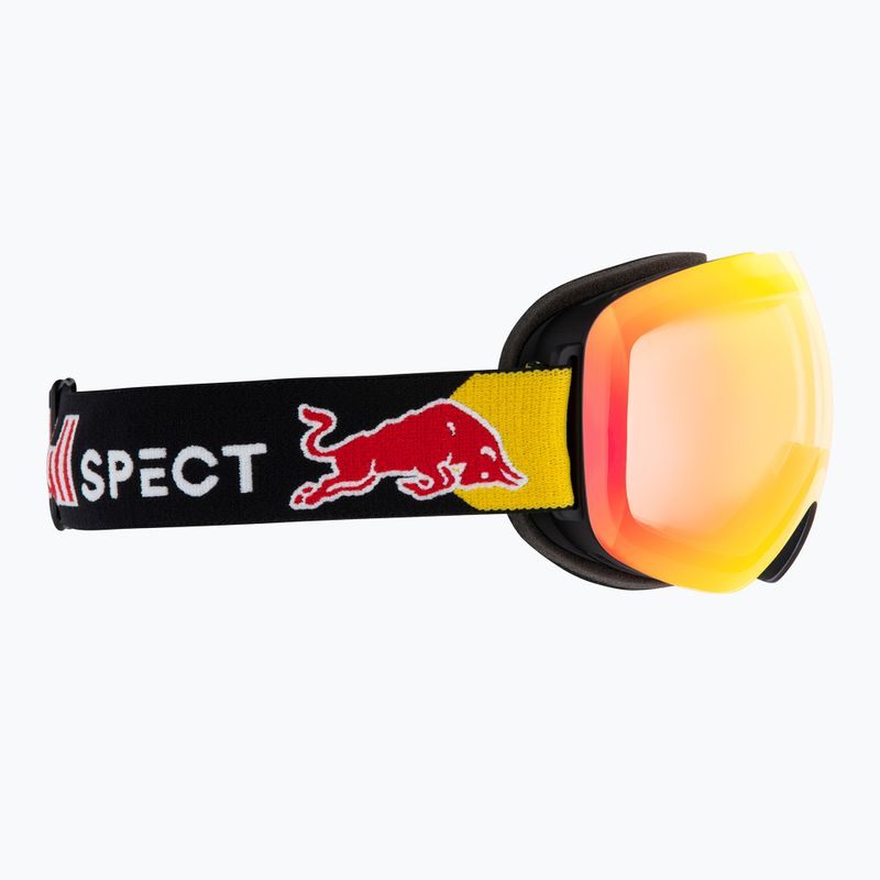 Lyžiarske okuliare Red Bull Spect Bent Photo matt black/brown with red chrome x 3