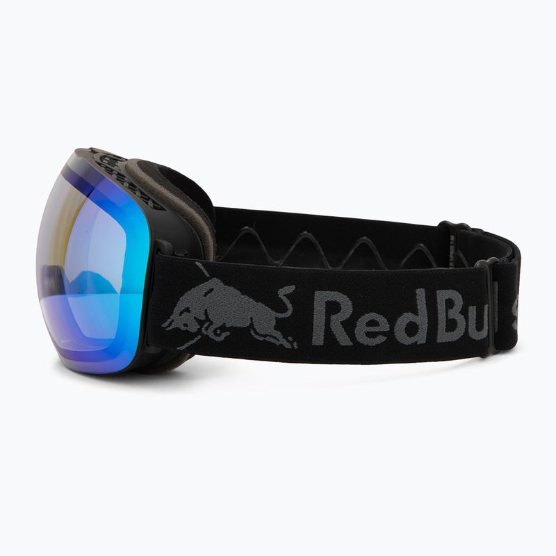 Lyžiarske okuliare Red Bull SPECT Bent Photo black/light blue with blue chrome x 4