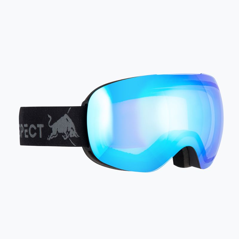 Lyžiarske okuliare Red Bull SPECT Bent Photo black/light blue with blue chrome x