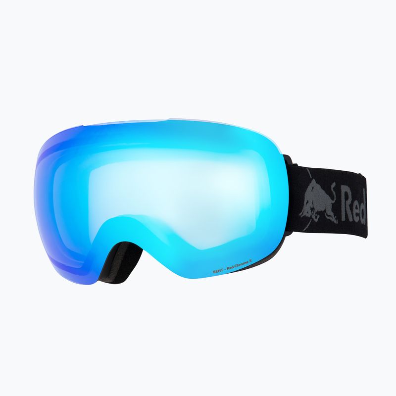 Lyžiarske okuliare Red Bull SPECT Bent Photo black/light blue with blue chrome x 4