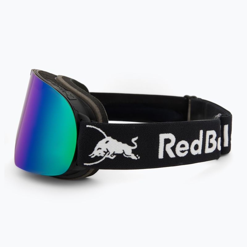 Lyžiarske okuliare Red Bull SPECT Rush matte black/brown with green mirror 4