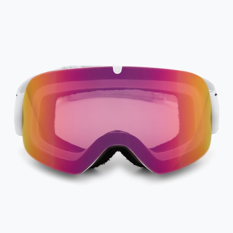 Lyžiarske okuliare Red Bull SPECT Rush matt white/red with pink purple mirror 2