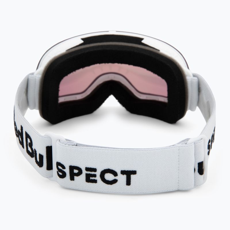 Lyžiarske okuliare Red Bull SPECT Rush matt white/red with pink purple mirror 3