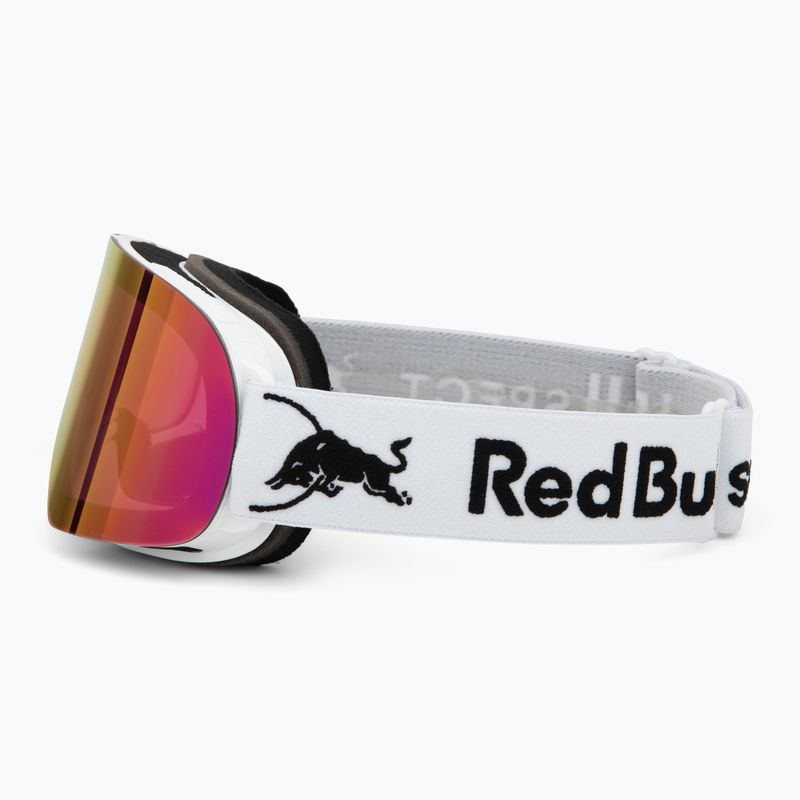 Lyžiarske okuliare Red Bull SPECT Rush matt white/red with pink purple mirror 4