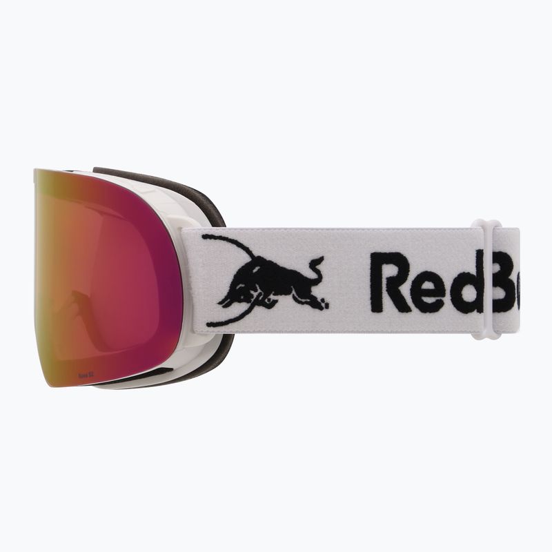 Lyžiarske okuliare Red Bull SPECT Rush matt white/red with pink purple mirror 4