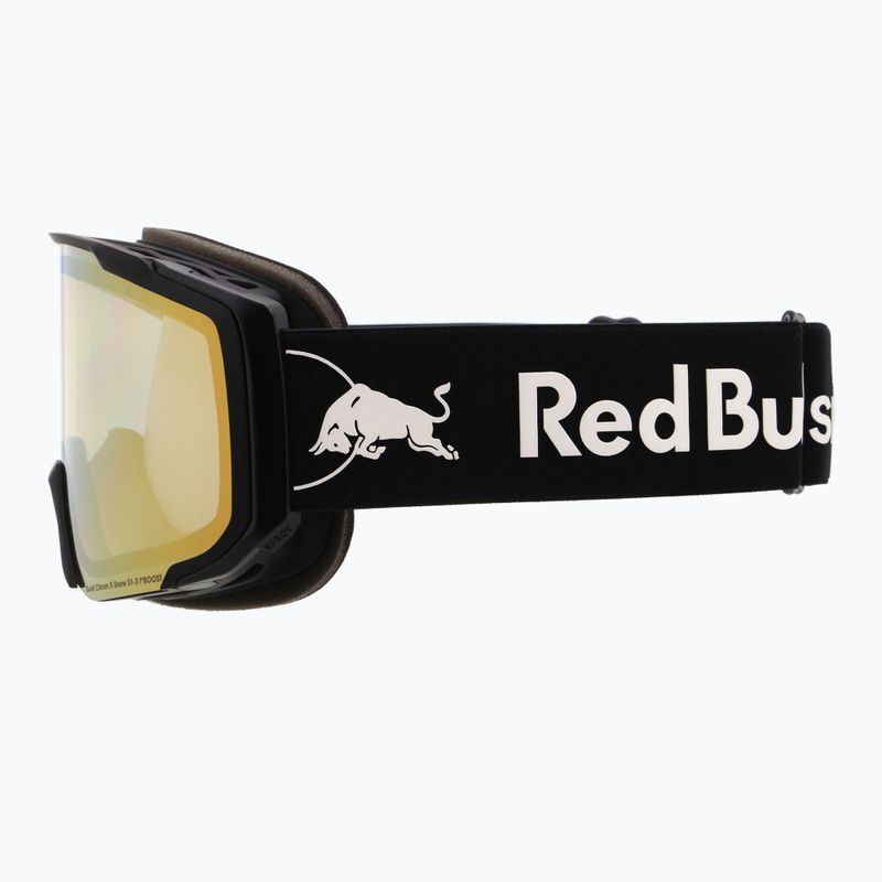 Lyžiarske okuliare Red Bull SPECT Jibb Photo matte black/brown with gold chrome x 8