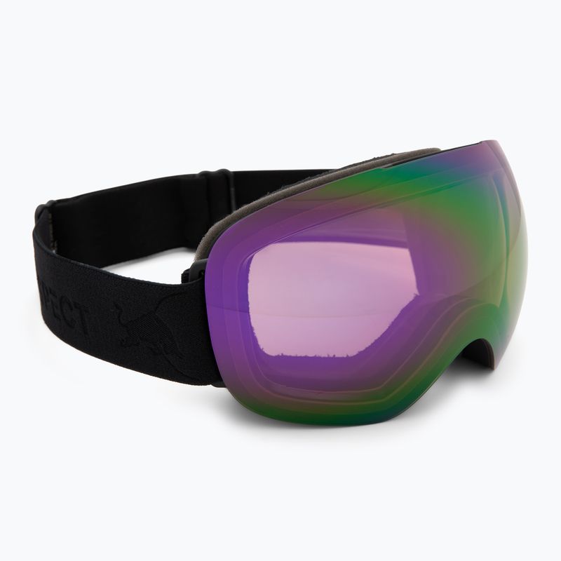 Lyžiarske okuliare Red Bull Spect Bent matt black/orange with purple mirror