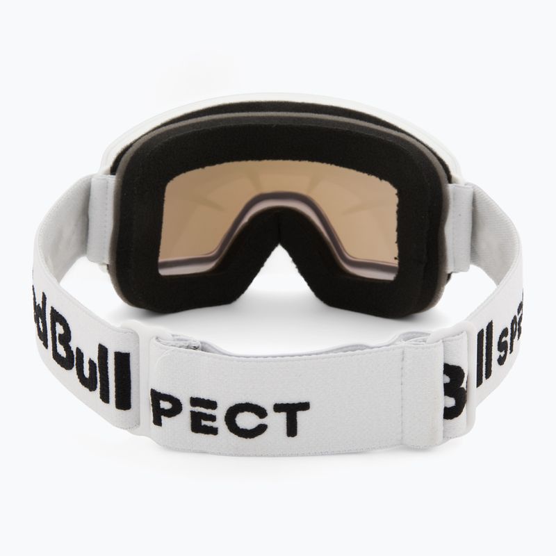 Lyžiarske okuliare Red Bull Spect Fink matt white/orange with purple mirror 3