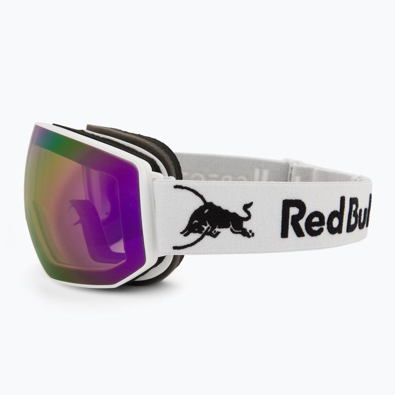 Lyžiarske okuliare Red Bull Spect Fink matt white/orange with purple mirror 4