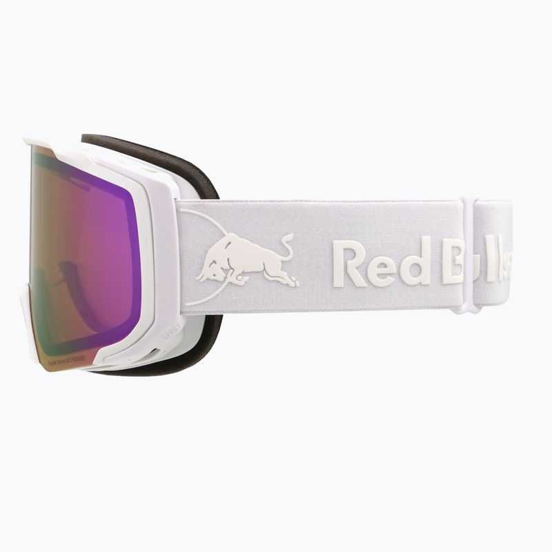 Lyžiarske okuliare Red Bull SPECT Jibb matt white/orange with purple mirror 4