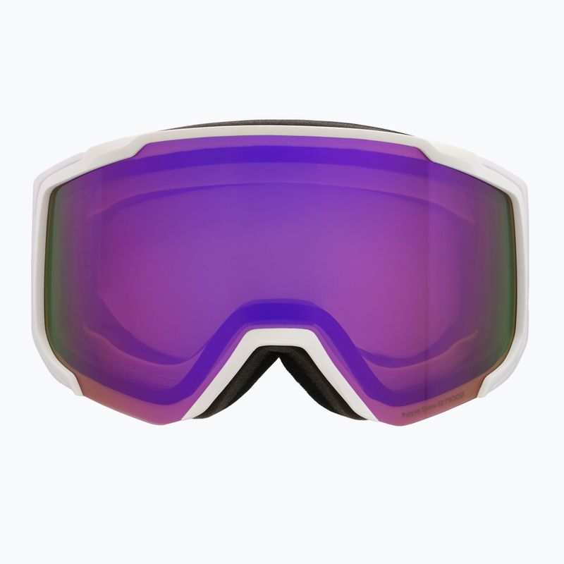 Lyžiarske okuliare Red Bull SPECT Jibb matt white/orange with purple mirror 5
