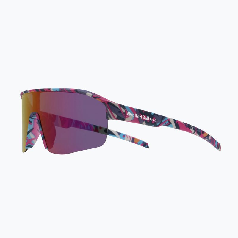 Slnečné okuliare Red Bull SPECT Dundee matt blue-pink pattern/smoke pink-yellow mirror 3