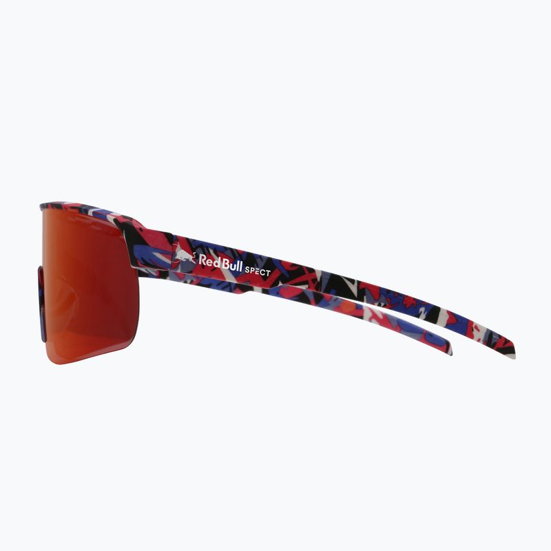 Slnečné okuliare Red Bull SPECT Dakota matt blue-burgundy pattern/smoke red-purple mirror 4