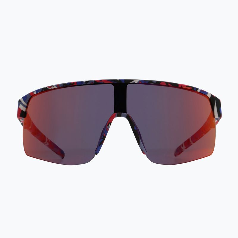 Slnečné okuliare Red Bull SPECT Dakota matt blue-burgundy pattern/smoke red-purple mirror 5
