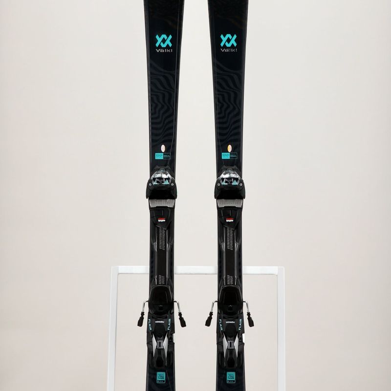 Dámske zjazdové lyže Völkl Flair SC Carbon + vMotion 11 ALU GW black/teal/silver 10