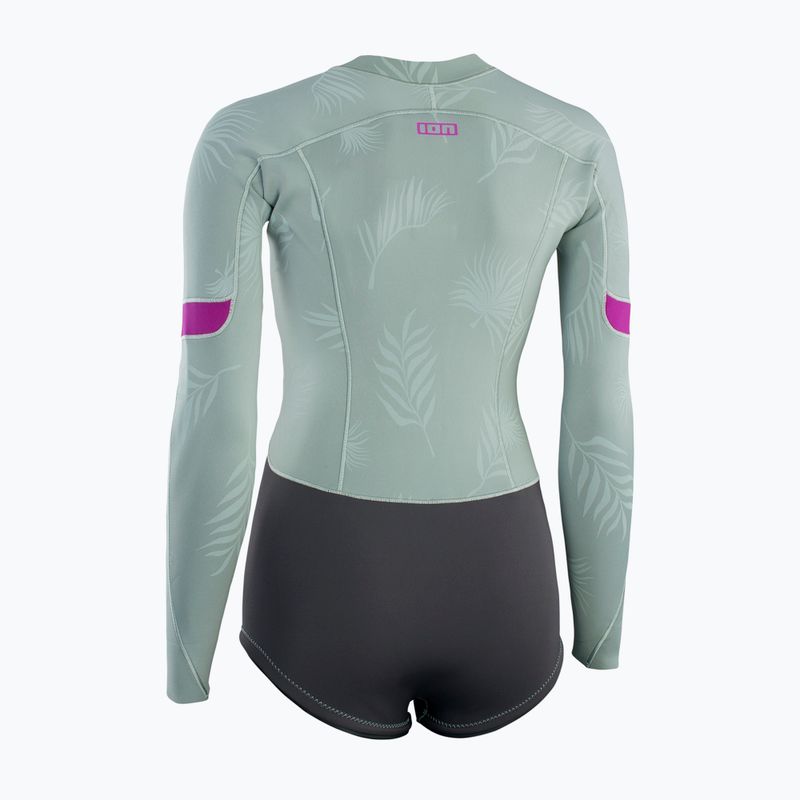 Dámsky neoprén ION Amaze Hot Shorty 1.5 Front Zip light olive 3