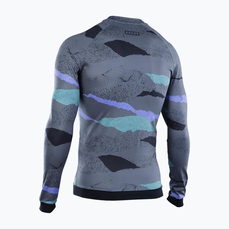 Pánske plavecké tričko s dlhým rukávom ION Lycra Maze dark collage 3