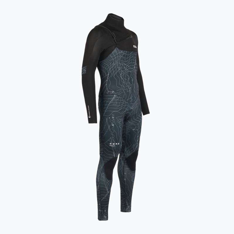 Pánsky plavecký neoprénový oblek ION Seek Core 3/2 mm Front Zip distorted black