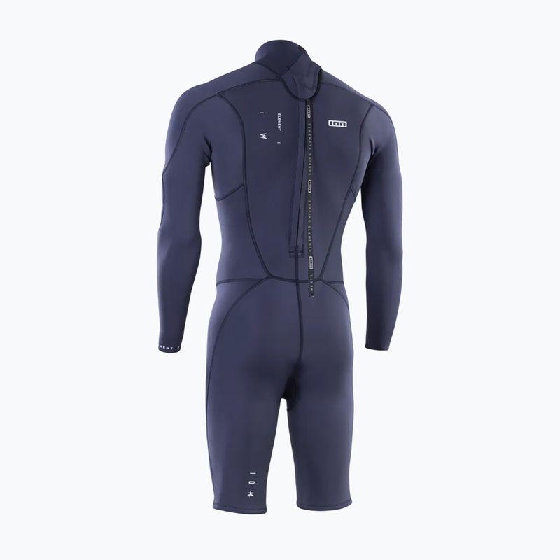Pánsky plavecký neoprén ION Element 2/2 mm Shorty Back Zip blue nights 2