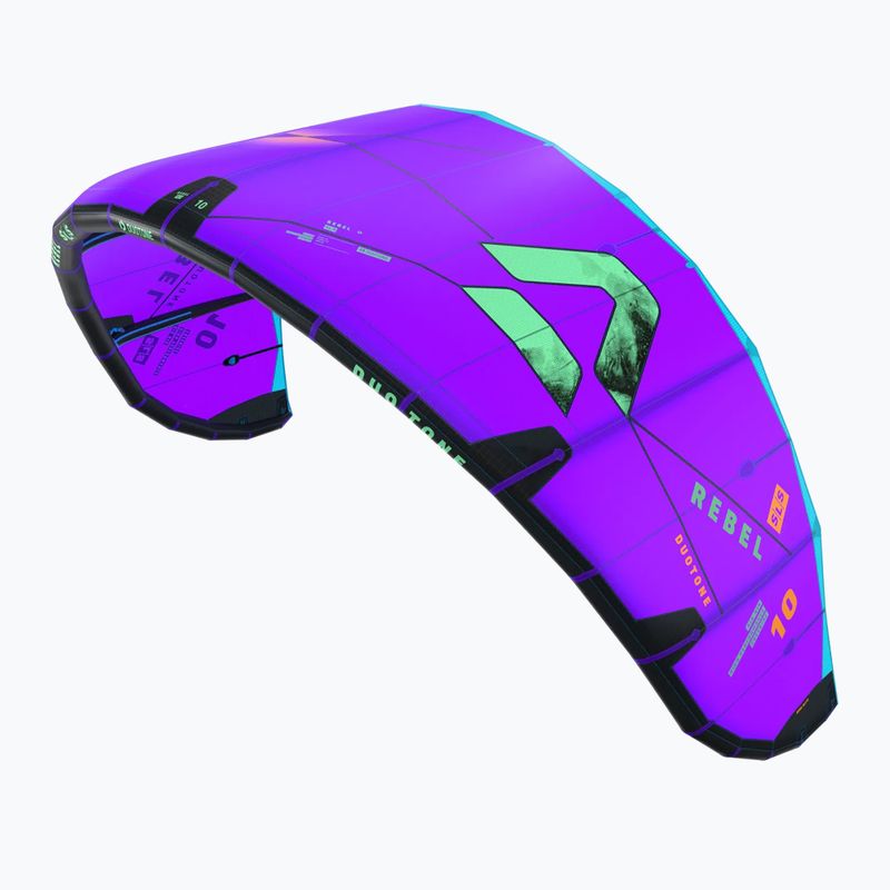 Kitesurfingový drak DUOTONE Rebel SLS 2026 purple/green 2
