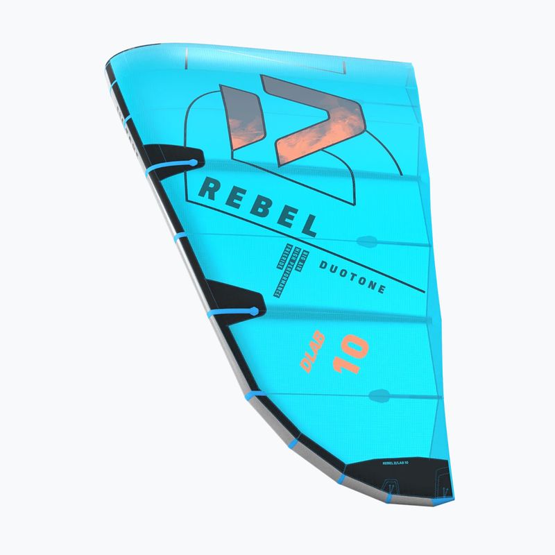 Kite na kitesurfing Duotone Rebel D/LAB Turquoise/Grey 3