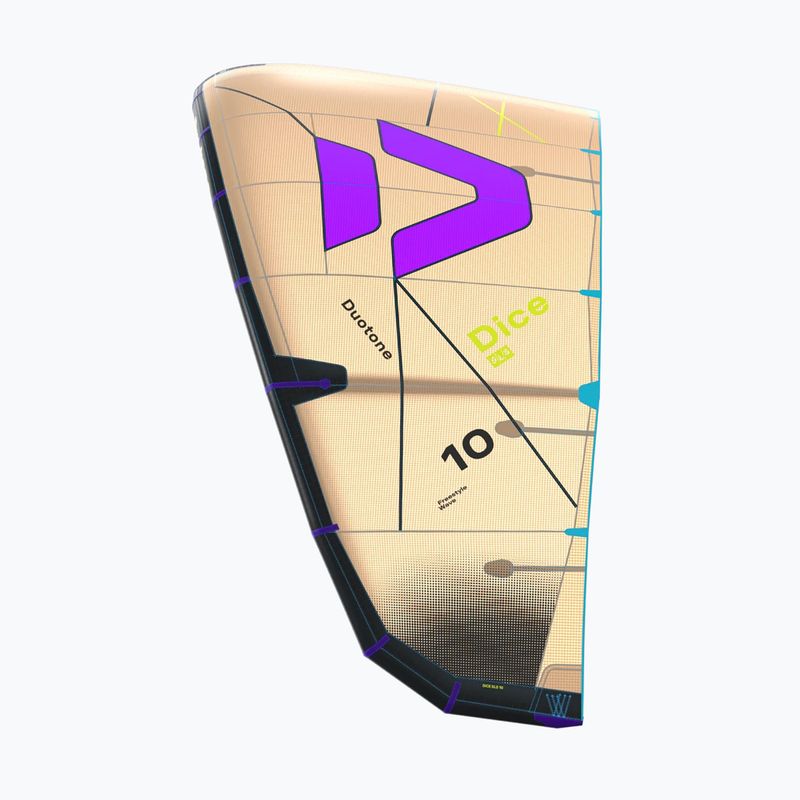 Kite na kitesurfing Duotone Dice SLS sand/purple 3